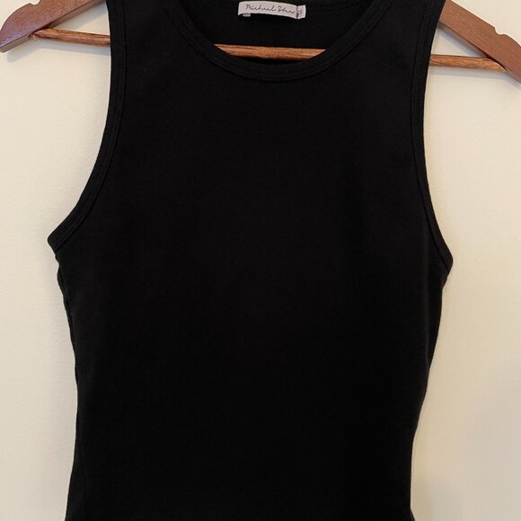 Michael Stars Kendall Cropped Tank in Black, One Size, Excellent Condition - Picture 3 of 8